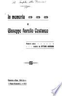 In memoria di Giuseppe Aurelio Costanzo