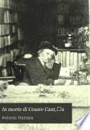 In morte di Cesare Cant,̀u