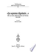 In supreme dignitatis--
