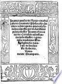 Inamoramento di Florio e di Bianzafiore, chiamato Philocolo etc