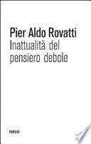 Inattualità del pensiero debole