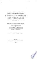 Inaugurandosi in Pavia il monumento nazionale alla famiglia Cairoli addì 14 giugno 1900