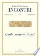 Incontri - A. III, N. 6, Luglio-Dicembre 2011