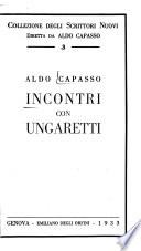 Incontri con Ungaretti