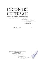 Incontri culturali