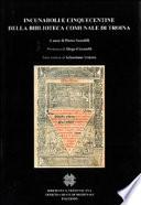 Incunaboli e cinquecentine della Biblioteca comunale di Troina