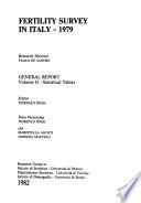 Indagine sulla fecondità in Italia, 1979: Tavole statistiche