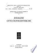 Indagini otto-novecentesche