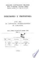 Indeuropeo e protostoria