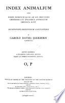 Index animalium