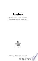 Index: International survey of Roman law