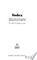 Index: International survey of Roman law
