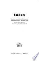 Index: International survey of Roman law