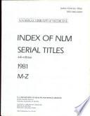 Index of NLM Serial Titles
