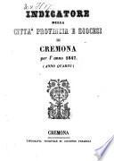 Indicatore Della Citta, Provincia E Diocesi Di Cremona