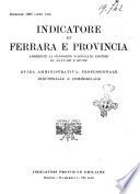 Indicatore della Provincia di Ferrara guida amministrativa professionale industriale e commerciale