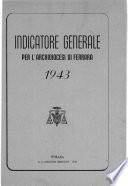 Indicatore generale per l'Archidiocesi di Ferrara 1943