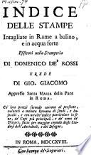 Indice delle stampe