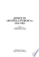 Indice di Rivista liturgica 1914-1983