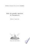 Indici dei periodici napoletani del Risorgimento