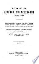 Indicis generum malacozoorum primordia ...
