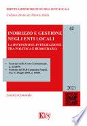 Indirizzo e gestione negli enti locali