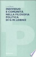 Individuo e comunità nella filosofia politica di G.W. Leibniz