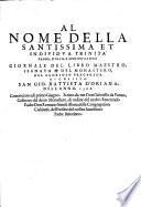 Indrizzo de gli economi, o sia ordinatissima instruttione da regolatamente formare qualunque scrittura in un libro doppio; Aggiuntovi l'essemplare di un libro nobile, col suo giornale, ad uso della congregation Cassinese dell'ordine di S. Benedetto, etc
