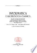 Informatica e archeologia classica