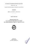 Innocenzo III e il Negotium pacis et fidei in Linguadoca tra il 1198 e il 1215