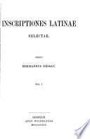Inscriptiones latinae selectae