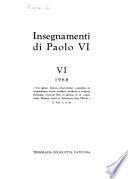 Insegnamenti di Paolo VI.: 1968