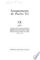 Insegnamenti di Paolo VI.: 1971