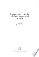 Insegnamento e ricerche sui diritti fondamentali in Italia