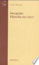 Insegnare filosofia nei licei