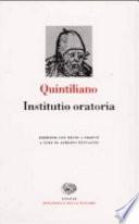Institutio oratoria: Libri 1-6