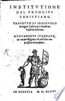 Institutione del Prencipe christiano