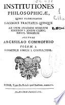 Institutiones philosophicae