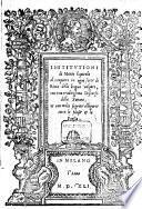 Institvtioni di Mario Equicola al comporre in ogni sorte di Rima della lingua volgare ...