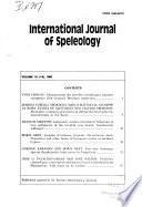 International Journal of Speleology