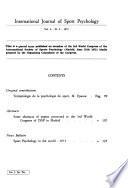International Journal of Sport Psychology