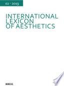 International Lexicon of Aesthetics 2019