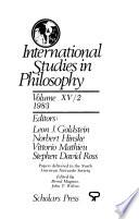 International Studies in Philosophy