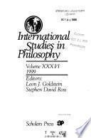 International Studies in Philosophy