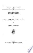 Interpretazione di un verso oscuro di Dante Alighieri [Inf. v. 123].