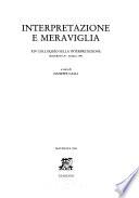 Interpretazione e meraviglia