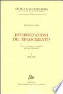 Interpretazioni del Rinascimento: 1938-1947