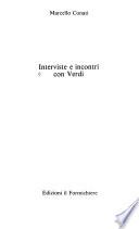 Interviste e incontri con Verdi