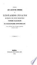 Intorno ad alcune opere di Leonardo Pisano, matematico del secolo decimoterzo