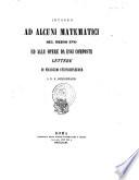 Intorno ad alcuni matematici del Medio evo ed alle opere da essi composte